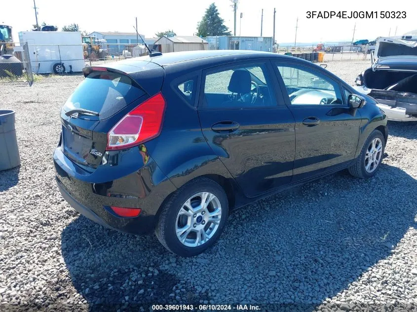 2016 Ford Fiesta Se VIN: 3FADP4EJ0GM150323 Lot: 39601943