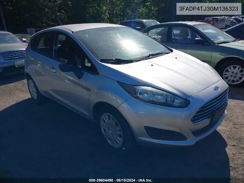 2016 Ford Fiesta S VIN: 3FADP4TJ3GM136323 Lot: 39604498