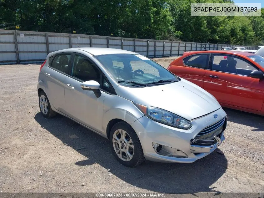 3FADP4EJ0GM137698 2016 Ford Fiesta Se