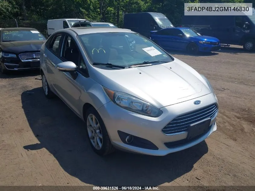 2016 Ford Fiesta Se VIN: 3FADP4BJ2GM146830 Lot: 39631526