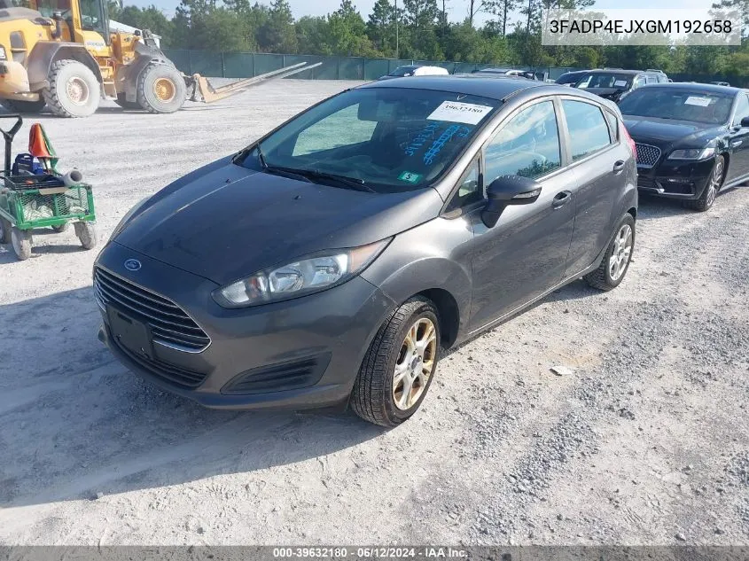 2016 Ford Fiesta Se VIN: 3FADP4EJXGM192658 Lot: 39632180