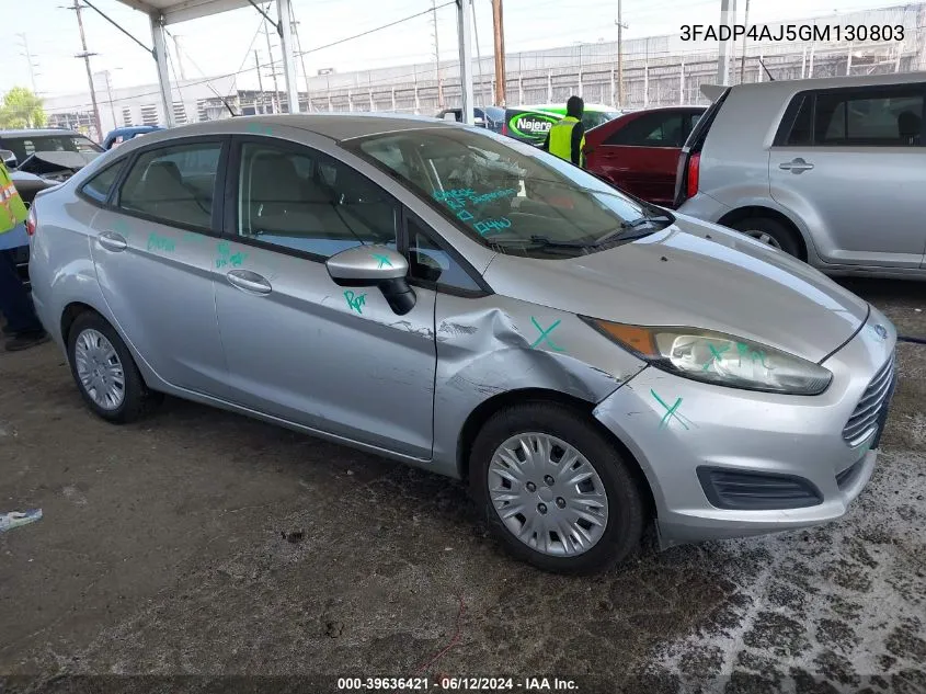 3FADP4AJ5GM130803 2016 Ford Fiesta S