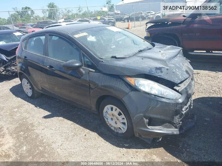 2016 Ford Fiesta S VIN: 3FADP4TJ9GM138562 Lot: 39648655