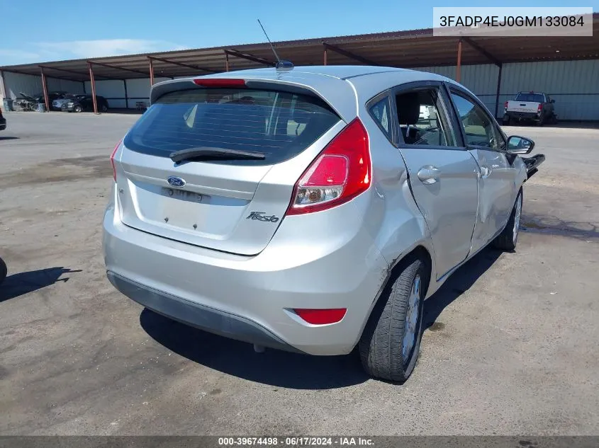 2016 Ford Fiesta Se VIN: 3FADP4EJ0GM133084 Lot: 39674498