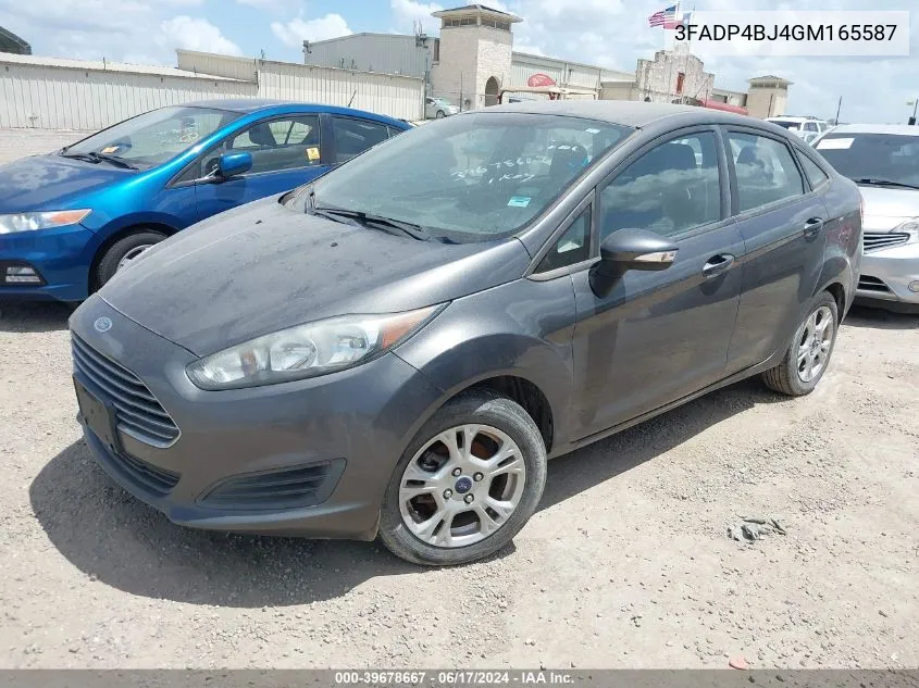 2016 Ford Fiesta Se VIN: 3FADP4BJ4GM165587 Lot: 39678667