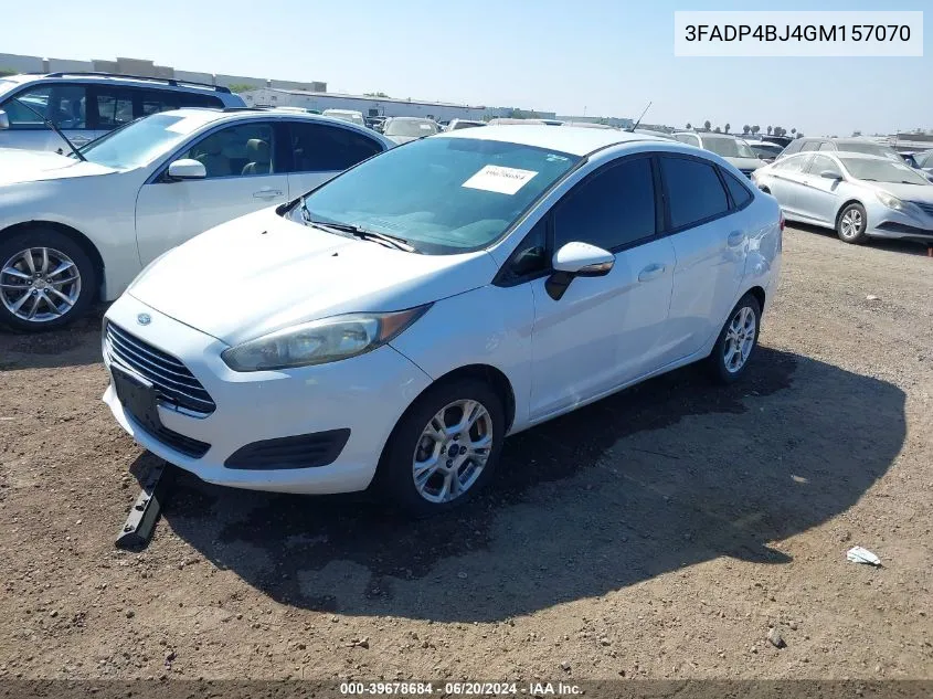 2016 Ford Fiesta Se VIN: 3FADP4BJ4GM157070 Lot: 39678684