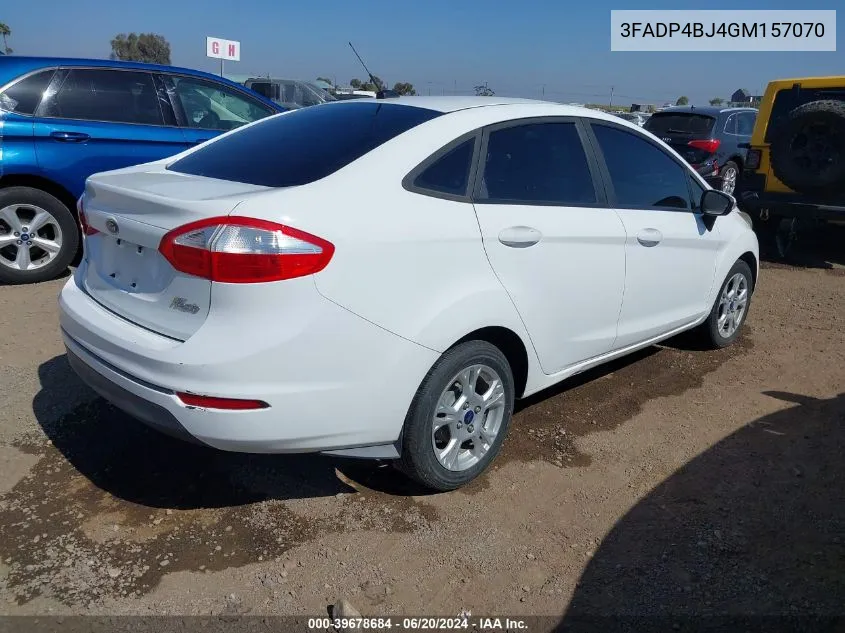 2016 Ford Fiesta Se VIN: 3FADP4BJ4GM157070 Lot: 39678684