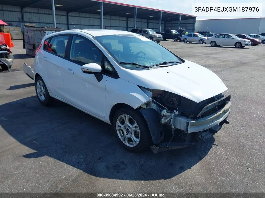 2016 Ford Fiesta Se VIN: 3FADP4EJXGM187976 Lot: 39684992