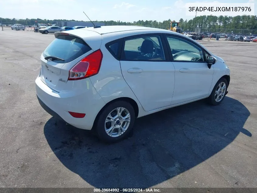 2016 Ford Fiesta Se VIN: 3FADP4EJXGM187976 Lot: 39684992