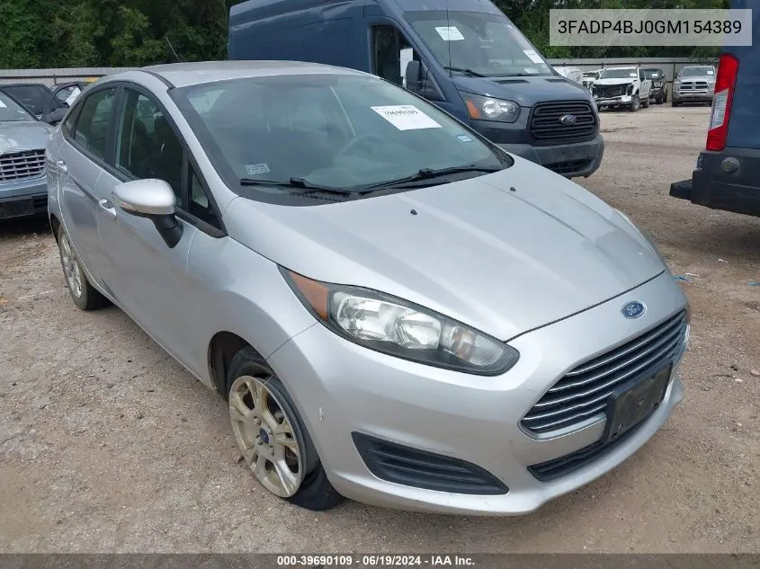 3FADP4BJ0GM154389 2016 Ford Fiesta Se