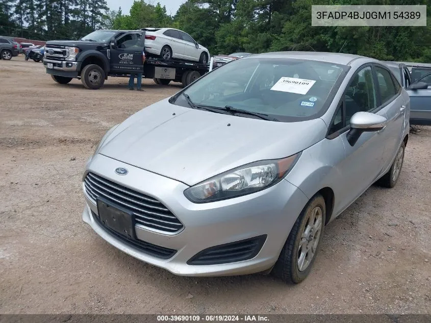 3FADP4BJ0GM154389 2016 Ford Fiesta Se