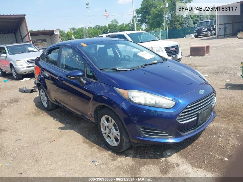 3FADP4BJ2GM183117 2016 Ford Fiesta Se