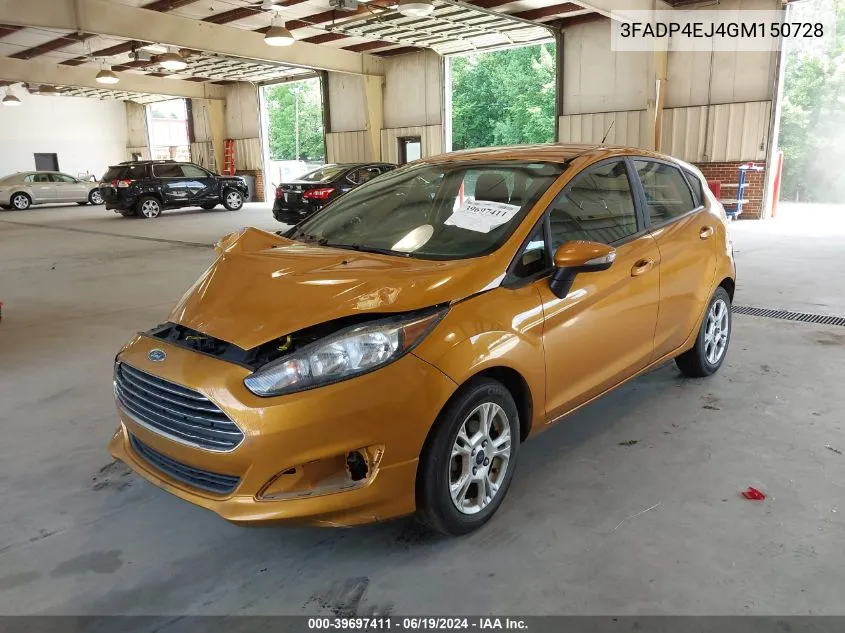 3FADP4EJ4GM150728 2016 Ford Fiesta Se