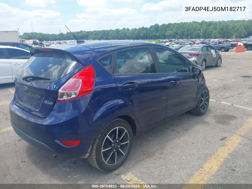 2016 Ford Fiesta Se VIN: 3FADP4EJ5GM182717 Lot: 39704932