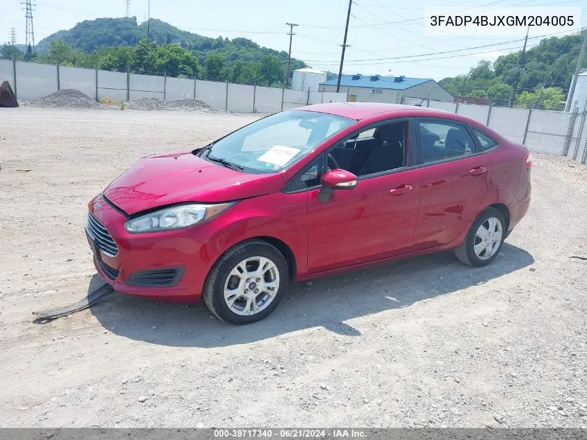 3FADP4BJXGM204005 2016 Ford Fiesta Se