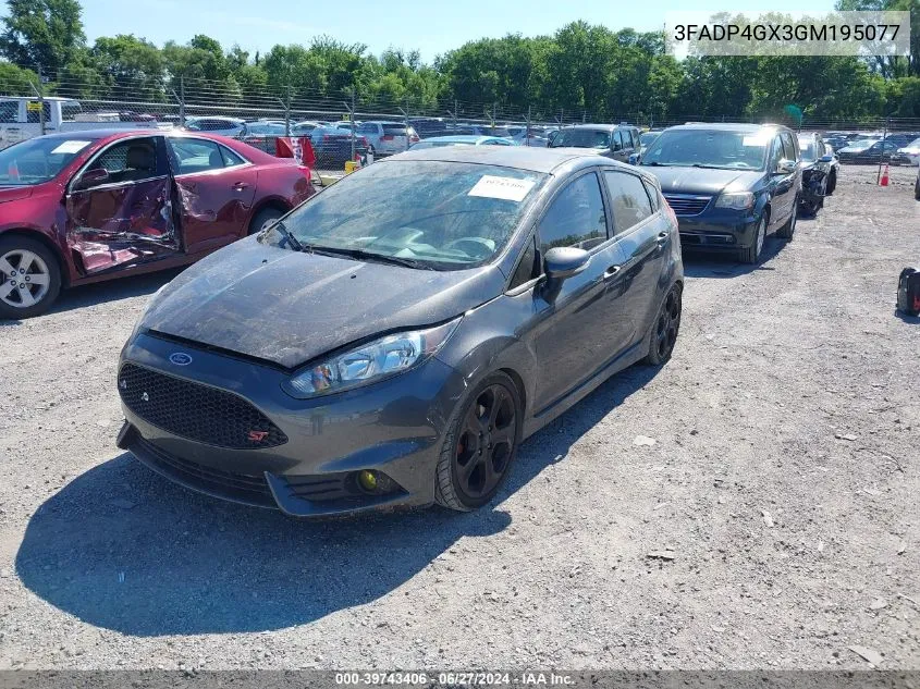 3FADP4GX3GM195077 2016 Ford Fiesta St