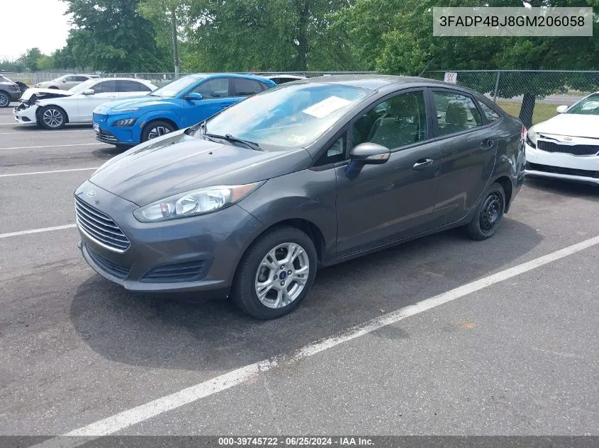 3FADP4BJ8GM206058 2016 Ford Fiesta Se