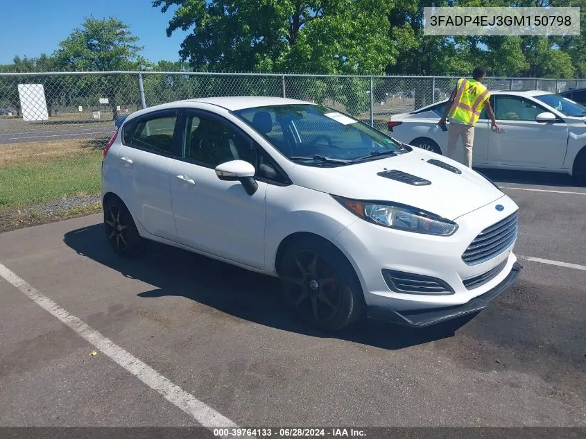 3FADP4EJ3GM150798 2016 Ford Fiesta Se