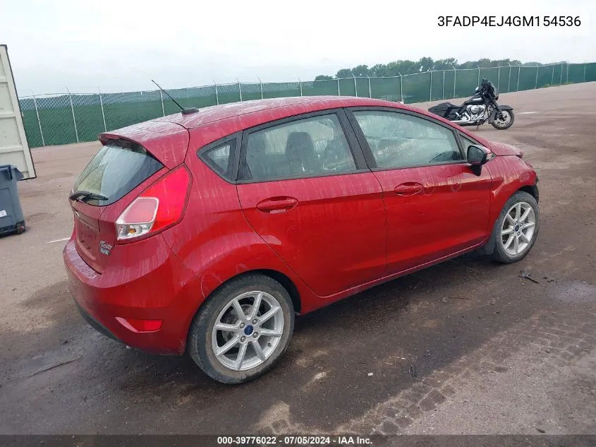 3FADP4EJ4GM154536 2016 Ford Fiesta Se