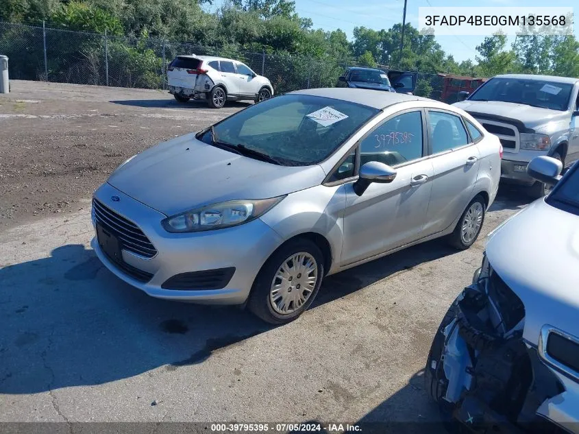 2016 Ford Fiesta Se VIN: 3FADP4BE0GM135568 Lot: 39795395