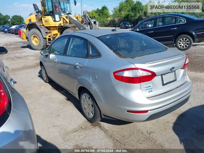 3FADP4BE0GM135568 2016 Ford Fiesta Se