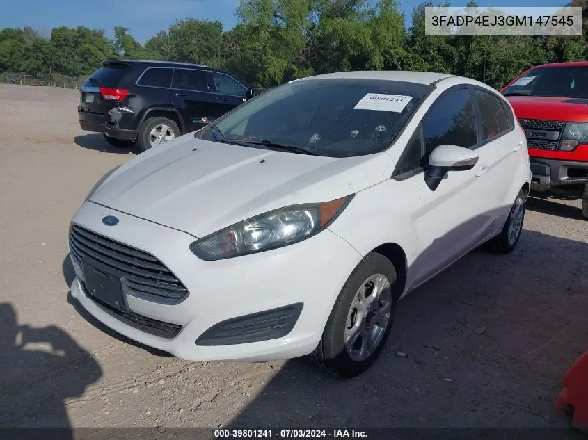 2016 Ford Fiesta Se VIN: 3FADP4EJ3GM147545 Lot: 39801241