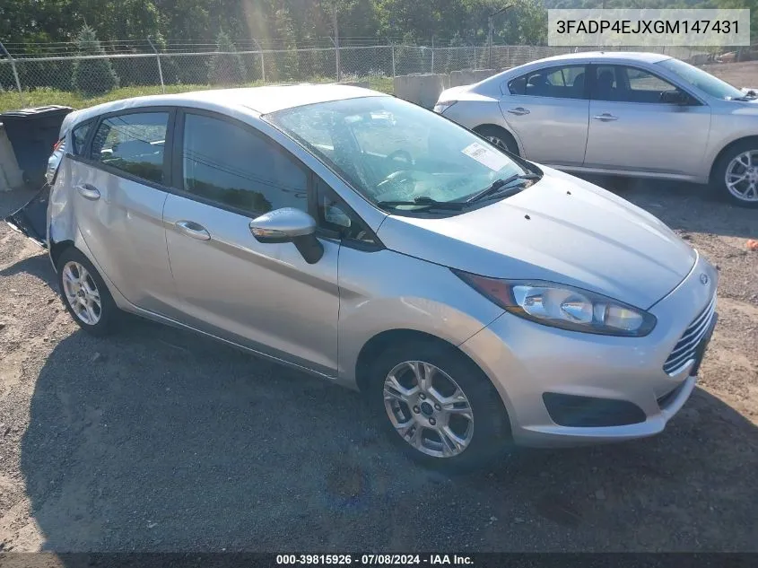 2016 Ford Fiesta Se VIN: 3FADP4EJXGM147431 Lot: 39815926