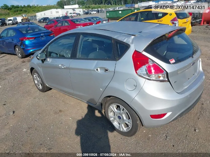 2016 Ford Fiesta Se VIN: 3FADP4EJXGM147431 Lot: 39815926