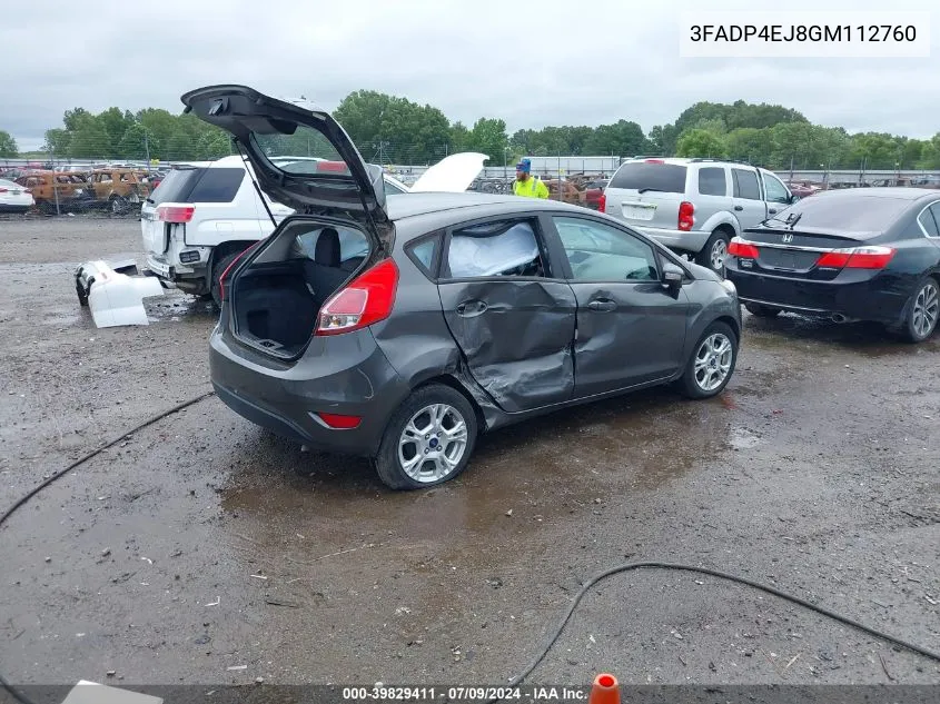 3FADP4EJ8GM112760 2016 Ford Fiesta Se