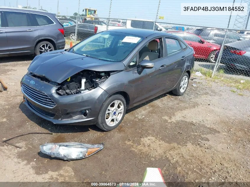 3FADP4BJ3GM184552 2016 Ford Fiesta Se