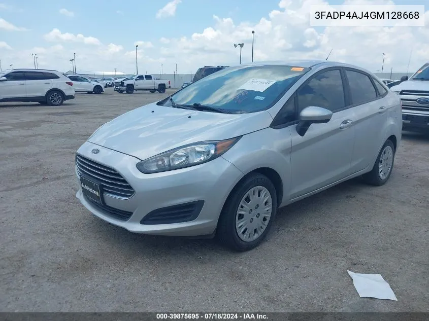 3FADP4AJ4GM128668 2016 Ford Fiesta S