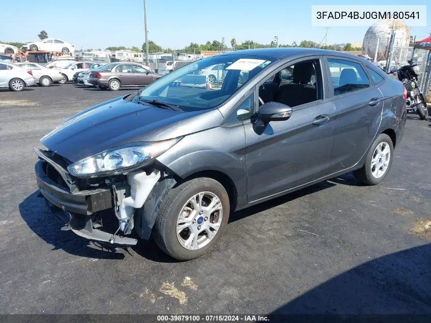 2016 Ford Fiesta Se VIN: 3FADP4BJ0GM180541 Lot: 39879100