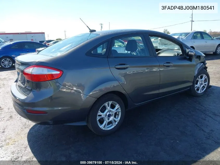 2016 Ford Fiesta Se VIN: 3FADP4BJ0GM180541 Lot: 39879100