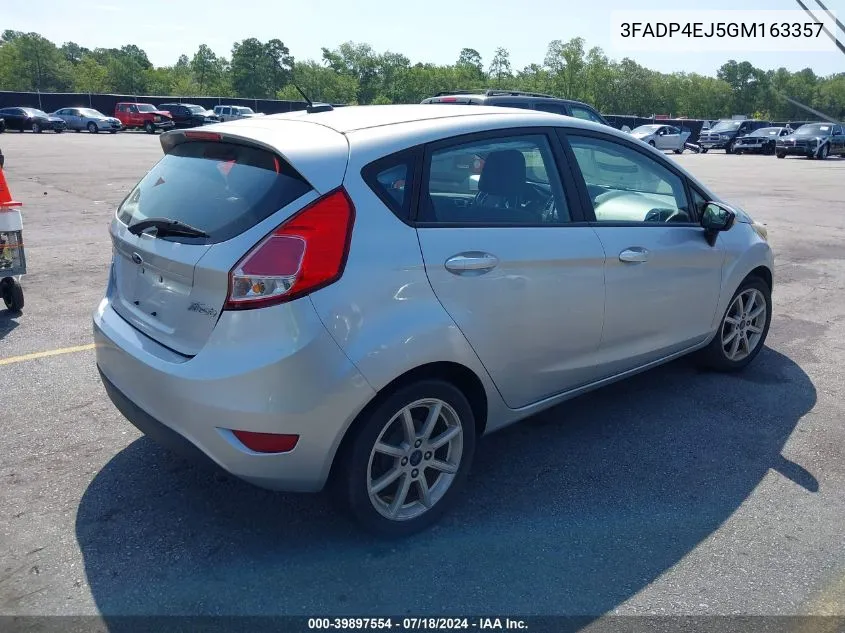 2016 Ford Fiesta Se VIN: 3FADP4EJ5GM163357 Lot: 39897554