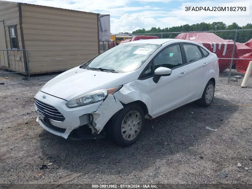 3FADP4AJ2GM182793 2016 Ford Fiesta S