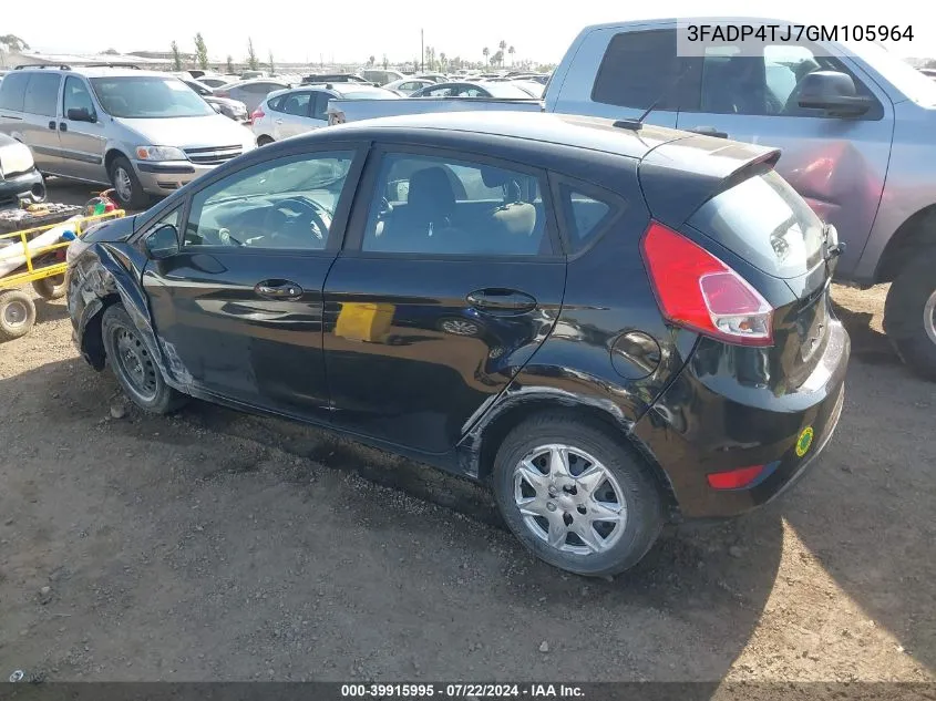 3FADP4TJ7GM105964 2016 Ford Fiesta S