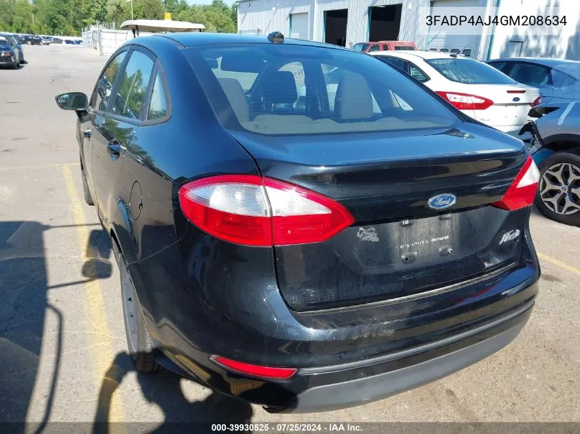 3FADP4AJ4GM208634 2016 Ford Fiesta S