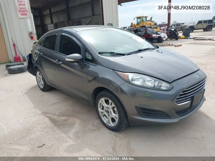 2016 Ford Fiesta Se VIN: 3FADP4BJ9GM208028 Lot: 39942574