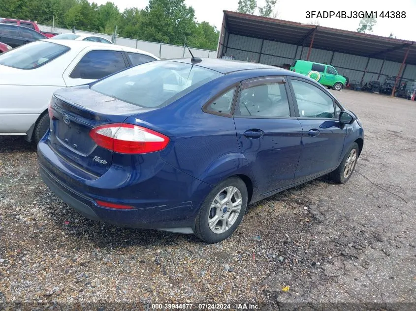 3FADP4BJ3GM144388 2016 Ford Fiesta Se