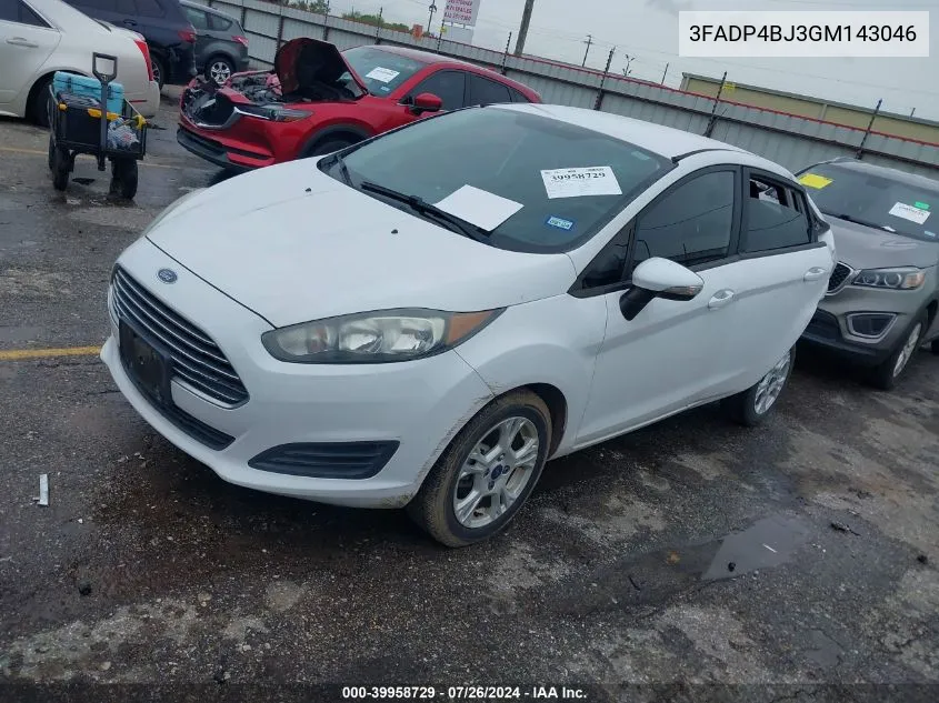 3FADP4BJ3GM143046 2016 Ford Fiesta Se