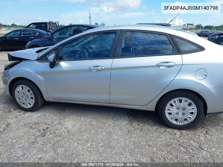 3FADP4AJ0GM140798 2016 Ford Fiesta S