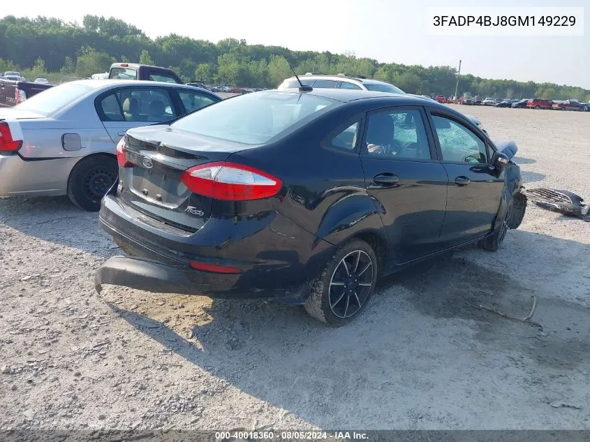 3FADP4BJ8GM149229 2016 Ford Fiesta Se