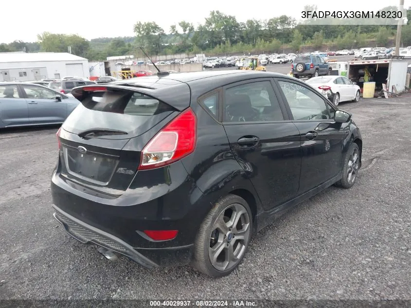 3FADP4GX3GM148230 2016 Ford Fiesta St