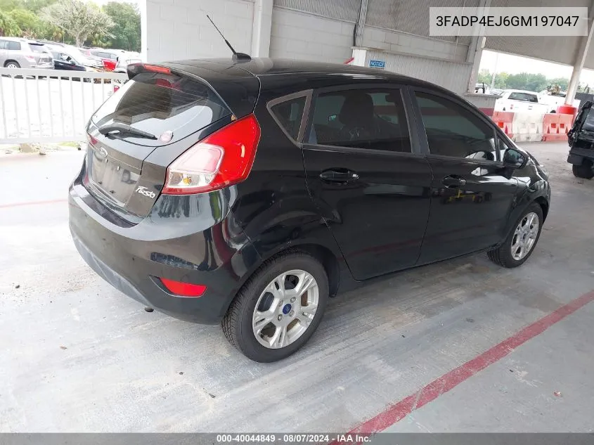 2016 Ford Fiesta Se VIN: 3FADP4EJ6GM197047 Lot: 40044849