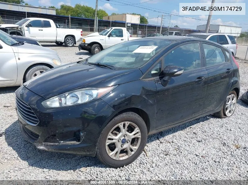 2016 Ford Fiesta Se VIN: 3FADP4EJ5GM174729 Lot: 40051509