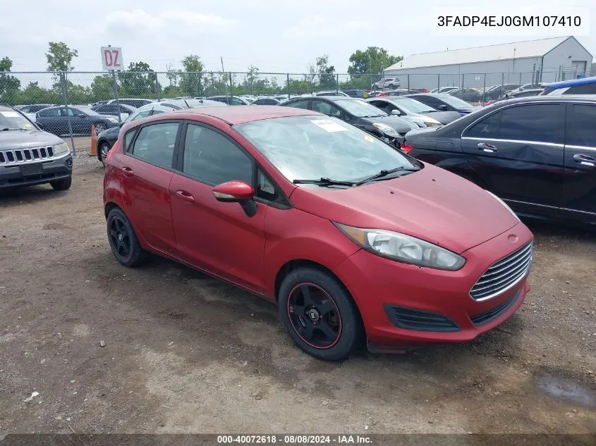 3FADP4EJ0GM107410 2016 Ford Fiesta Se