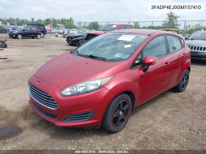 3FADP4EJ0GM107410 2016 Ford Fiesta Se