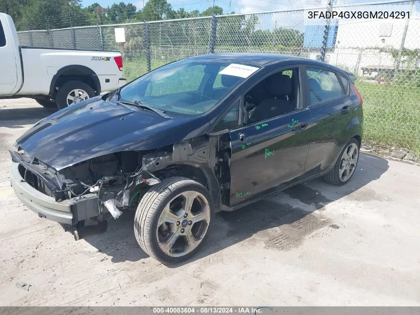 2016 Ford Fiesta St VIN: 3FADP4GX8GM204291 Lot: 40083604