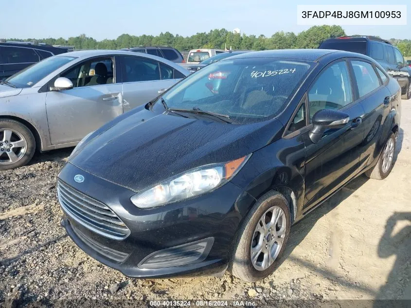 3FADP4BJ8GM100953 2016 Ford Fiesta Se