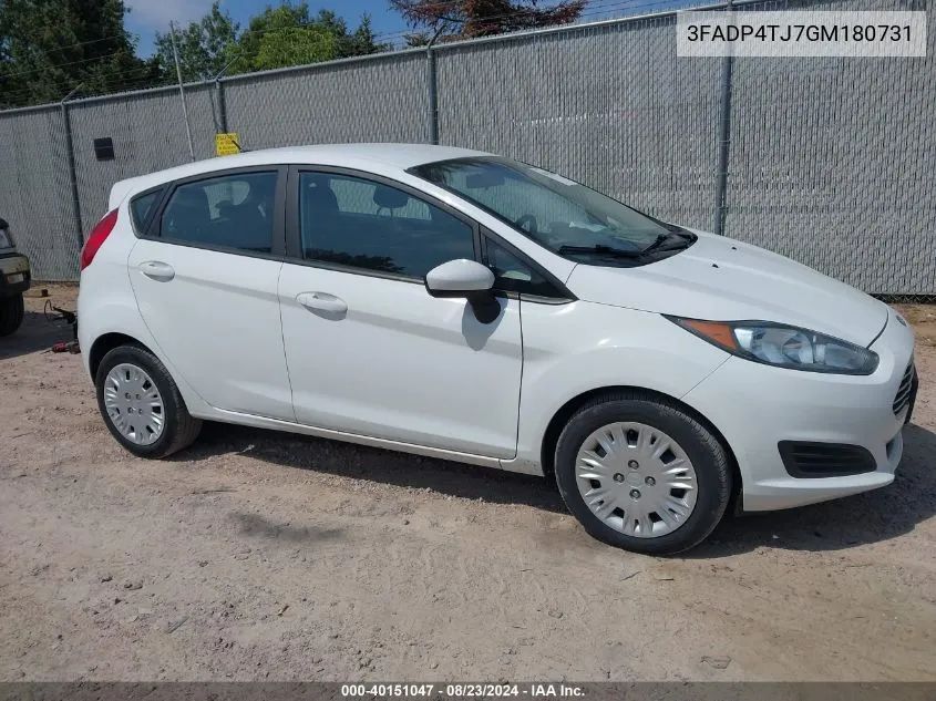 3FADP4TJ7GM180731 2016 Ford Fiesta S